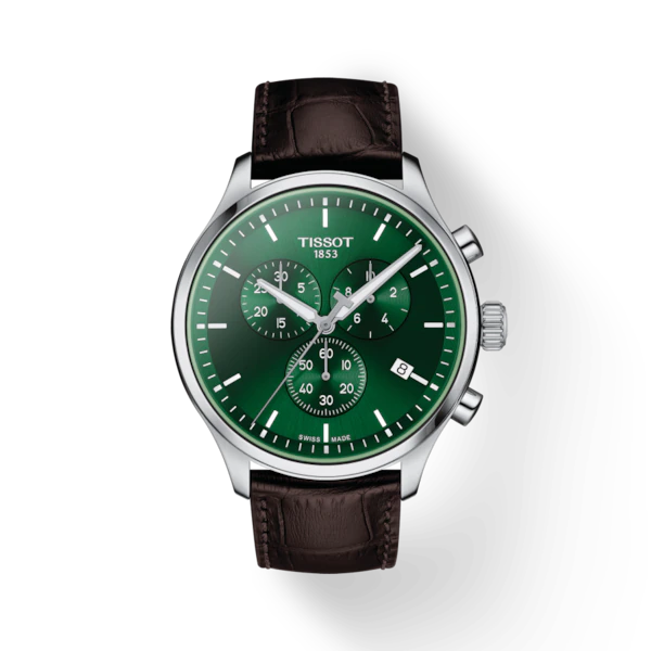 TISSOT CHRONO XL CLASSIC GREEN ON LEATHER Wamada Jewellery