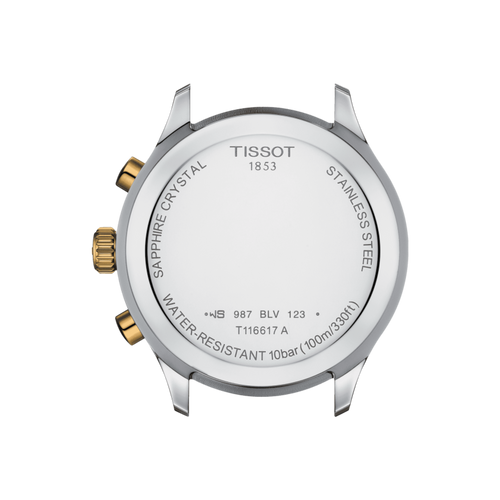 TISSOT CHRONO XL CLASSIC BLUE 2 TONES BRACELET