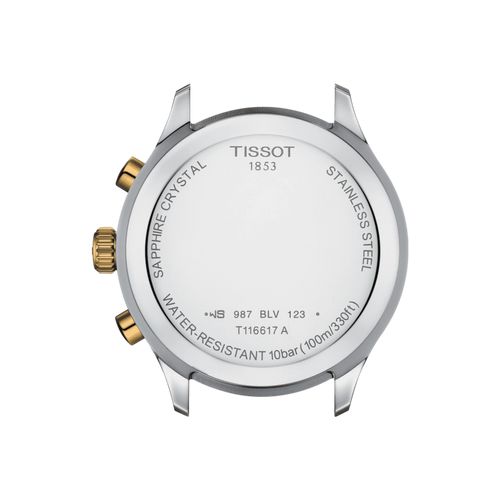 TISSOT CHRONO XL CLASSIC GREEN 2 TONES BRACELET