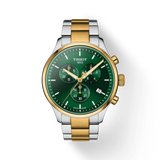 TISSOT CHRONO XL CLASSIC GREEN 2 TONES BRACELET