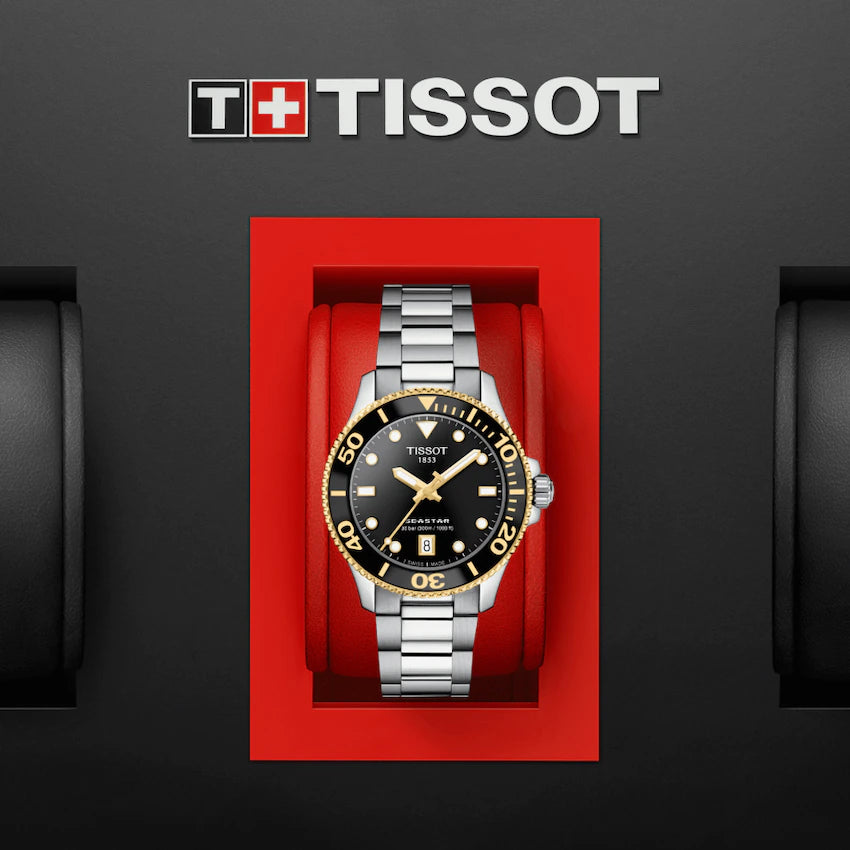 TISSOT SEASTAR 1000 36MM BLACK 2 TONES