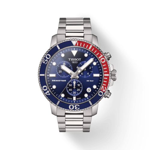 TISSOT SEASTAR 1000 CHRONOGRAPH QUARTZ BLUE RED