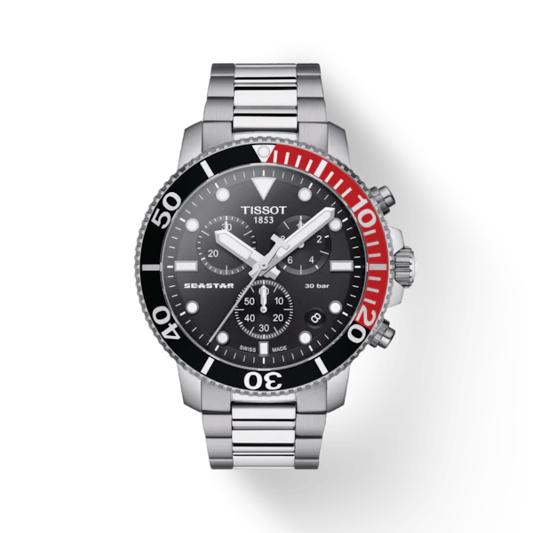 TISSOT SEASTAR 1000 CHRONOGRAPH QUARTZ BLACK RED Wamada Jewellery