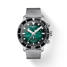 Load image into Gallery viewer, TISSOT SEASTAR 1000 CHRONOGRAPH QUARTZ GREEN ON MESH