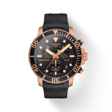 Load image into Gallery viewer, TISSOT SEASTAR 1000 CHRONOGRAPH QUARTZ BLACK ON RUBBER