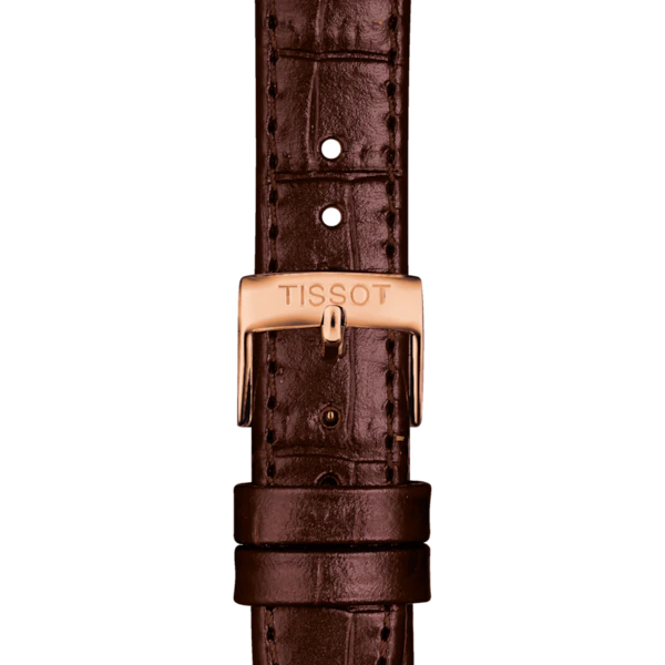 TISSOT CARSON PREMIUM LADY RG PVD ON LEATHER