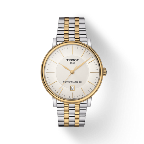 TISSOT CARSON PREMIUM POWERMATIC 80 2 TONE YG BRACELET