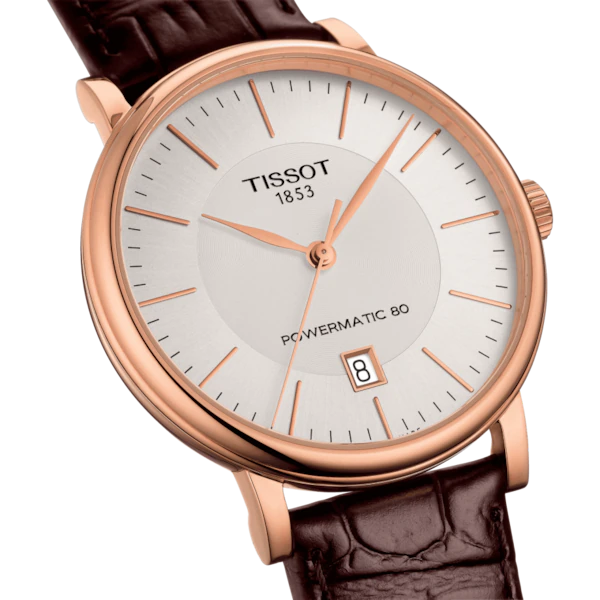 TISSOT CARSON PREMIUM POWERMATIC 80 ON LEATHER