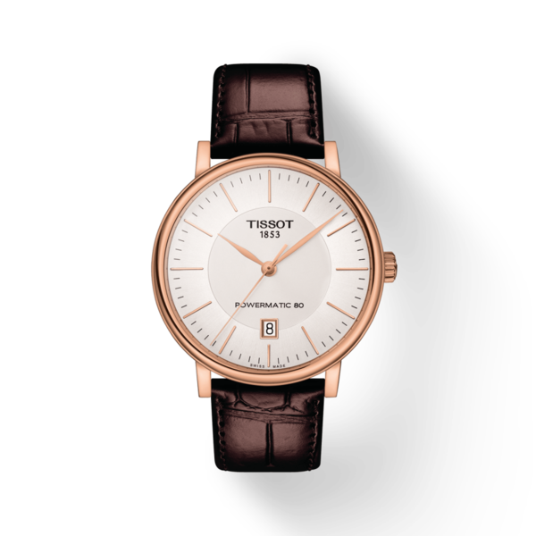 TISSOT CARSON PREMIUM POWERMATIC 80 ON LEATHER Wamada Jewellery