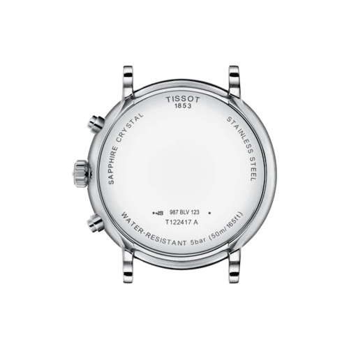 TISSOT CARSON PREMIUM CHRONOGRAPH SILVER ON LEATHER