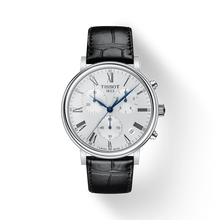 Load image into Gallery viewer, TISSOT CARSON PREMIUM CHRONOGRAPH SILVER ON LEATHER