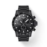 TISSOT SUPERSPORT CHRONO BLACK ON PVD BRACELET