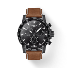 Load image into Gallery viewer, TISSOT SUPERSPORT CHRONO BLACK PVD LEATHER