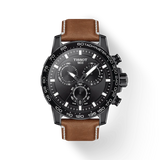 TISSOT SUPERSPORT CHRONO BLACK PVD LEATHER