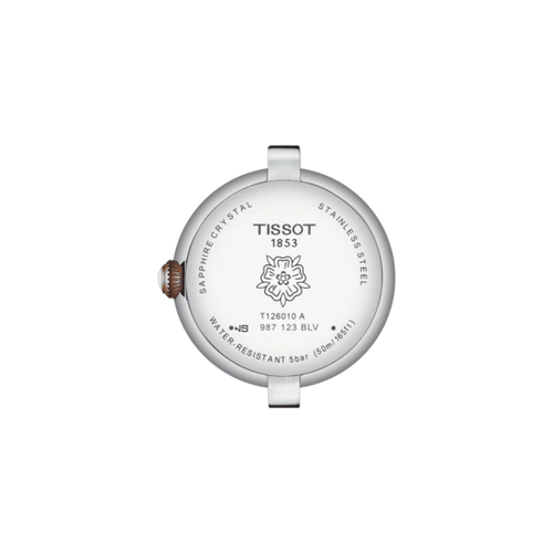TISSOT BELLISSIMA QUARTZ WHITE 2 TONES RG BRACELET