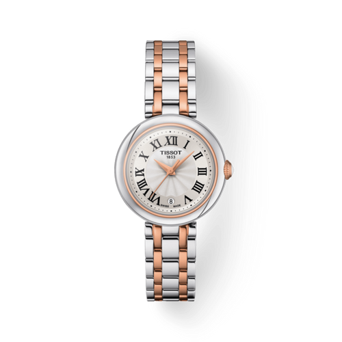TISSOT BELLISSIMA QUARTZ WHITE 2 TONES RG BRACELET