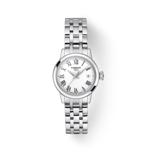 TISSOT CLASSIC DREAM WHITE DIAL LADY QUARTZ WATCH ON BRACELET