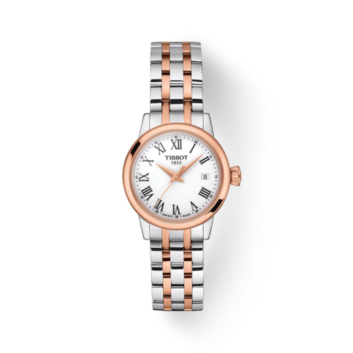 TISSOT CLASSIC DREAM LADY RG 2 TONES QUARTZ WATCH