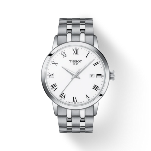 TISSOT CLASSIC DREAM WHITE DIAL QUARTZ WATCH ON BRACELET