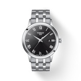 TISSOT CLASSIC DREAM BLACK DIAL QUARTZ WATCH ON BRACELET