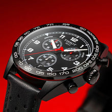 Load image into Gallery viewer, TISSOT PRS 516 CHRONOGRAPH PVD STEEL LEATHER