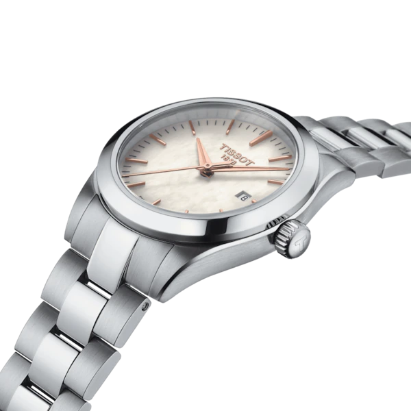 TISSOT T-MY LADY QUARTZ WHITE MOP