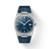 TISSOT PRX POWERMATIC 80 BLUE ON LEATHER