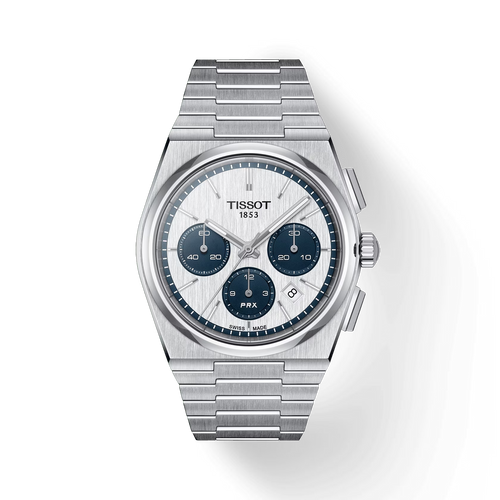 Tissot PRX Automatic Chronograph White and Blue
