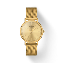 Load image into Gallery viewer, Tissot Everytime Ladies Gold Dial on Bracelet