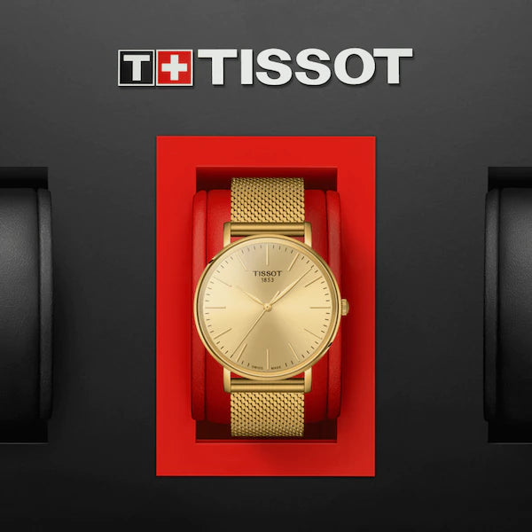 Tissot Everytime Gent Gold Dial on Bracelet