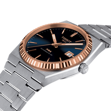 Load image into Gallery viewer, TISSOT PRX POWERMATIC 80 BLUE DIAL WITH 18K ROSE GOLD BEZEL