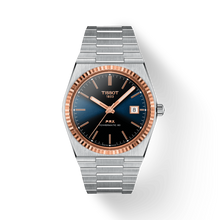 Load image into Gallery viewer, TISSOT PRX POWERMATIC 80 BLUE DIAL WITH 18K ROSE GOLD BEZEL