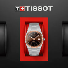 Load image into Gallery viewer, TISSOT PRX POWERMATIC 80 BLACK DIAL WITH 18K ROSE GOLD BEZEL