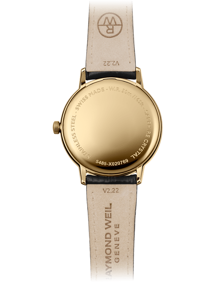 Raymond Weil Toccata Men's Classic Gold PVD Leather Quartz Watch, 39 mm