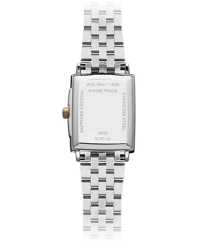 Raymond Weil Toccata 2 Tones YG Quartz Watch 22.6 x 28.1 mm on  Stainless Steel Bracelet