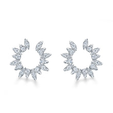 Load image into Gallery viewer, Hearts on Fire Aerial Sunburst Wrap Diamond Earrings Small 1.26ct