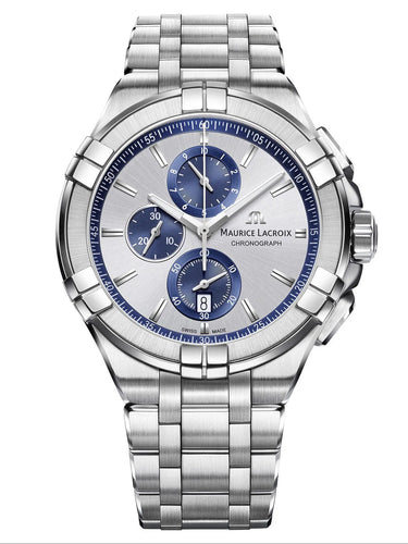 Maurice Lacroix AIKON Quartz Chronograph 44mm Blue & White