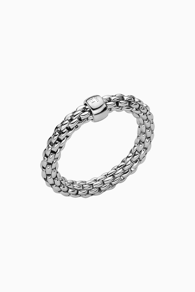 Fope Essentials Collection Flex'it Ring in 18k white gold