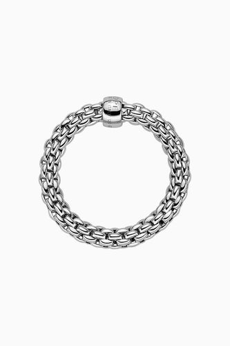 Fope Essentials Collection Flex'it Ring in 18k white gold in medium