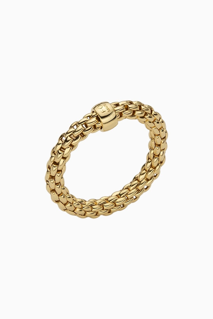 Fope Essentials Collection Flex'it Ring in 18k yellow gold
