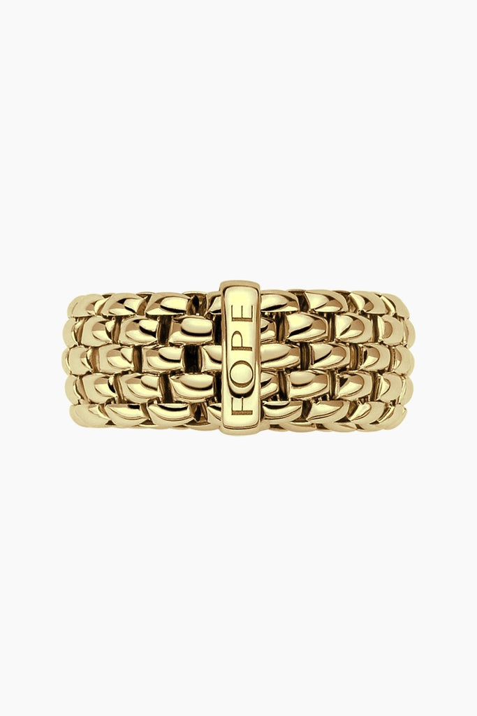 Fope Essentials Collection Flex'it Ring in 18k yellow gold