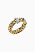Load image into Gallery viewer, Fope Vendome Yellow Gold Ring with Diamonds Medium