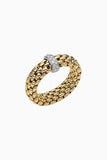 Fope Vendome Yellow Gold Ring with Diamonds Medium