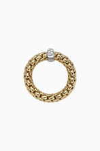 Load image into Gallery viewer, Fope Vendome Yellow Gold Ring with Diamonds Medium