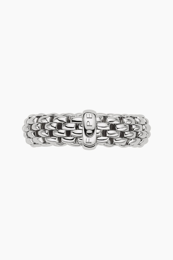 Fope Essentials Collection Flex it Ring in white gold