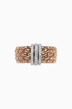 Load image into Gallery viewer, Fope Panorama Ring in Rose Gold with Diamond Pave