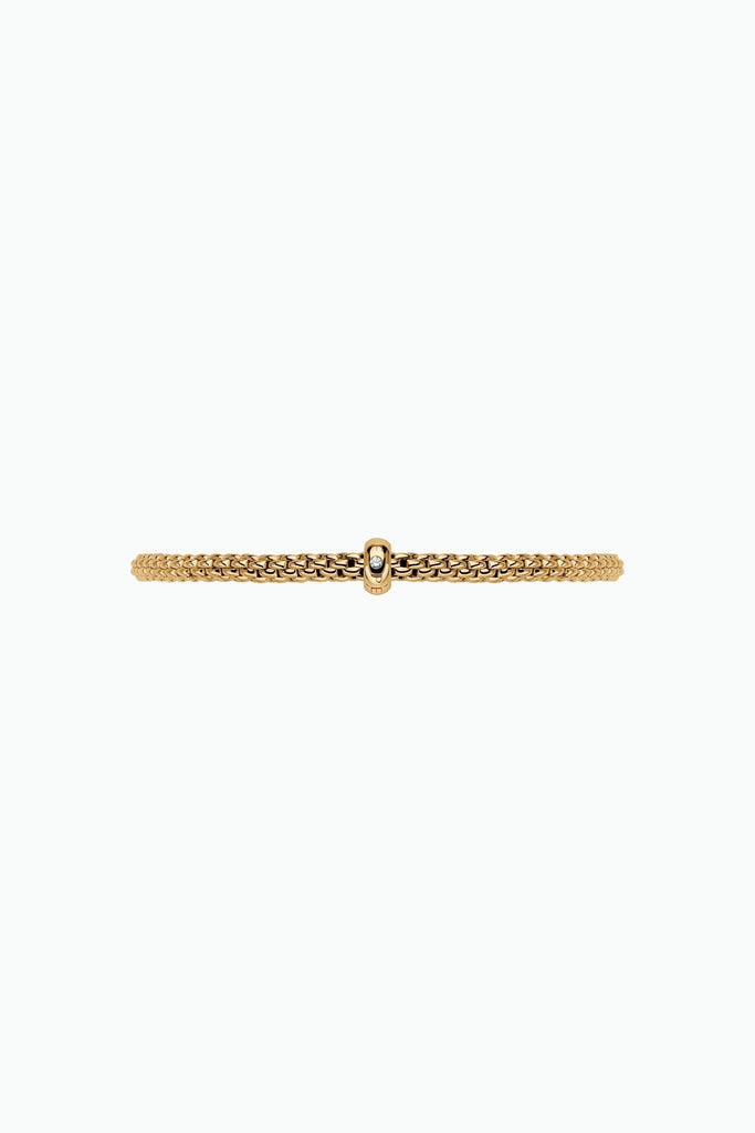 Fope Prima Yellow Gold Bracelet with gold rondels