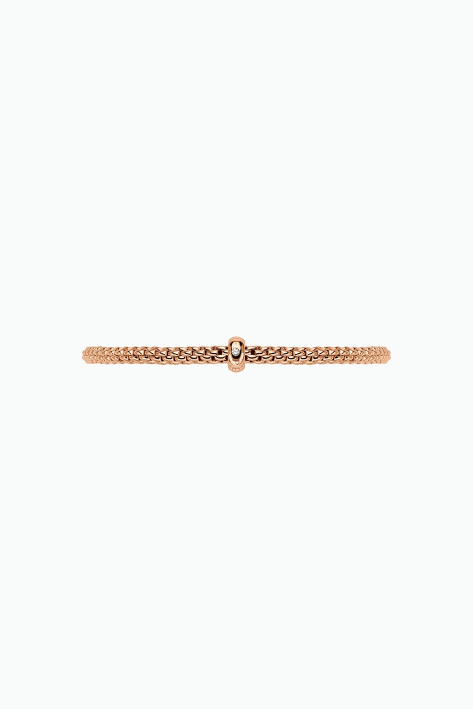 Fope Prima Rose Gold Bracelet with gold rondels