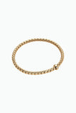 Fope Eka Yellow Gold Bracelet with a white diamond in medium size