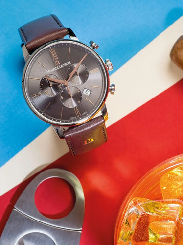 Maurice Lacroix ELIROS Chronograph 40mm on Leather